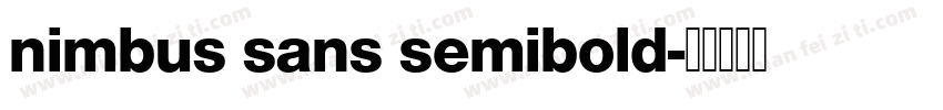 nimbus sans semibold字体转换